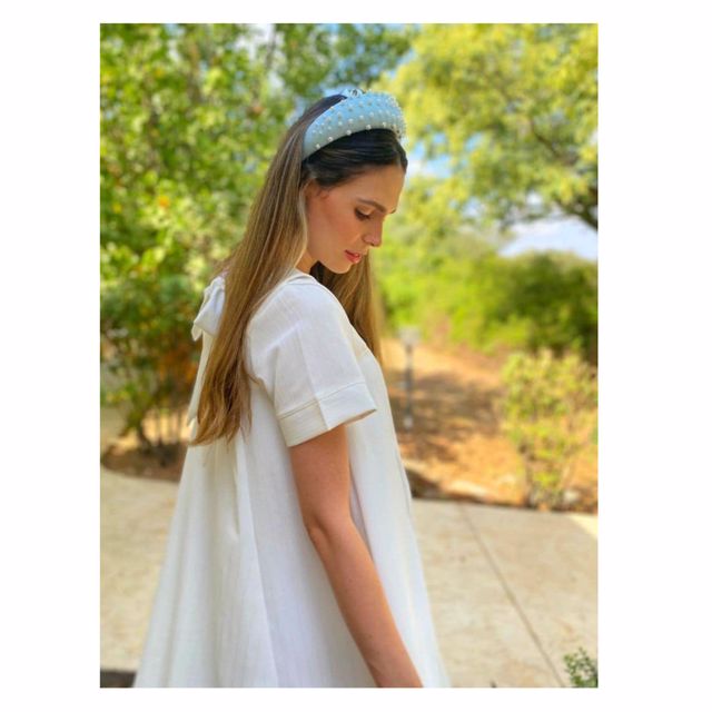 קשת מעוצבת עם פנינים